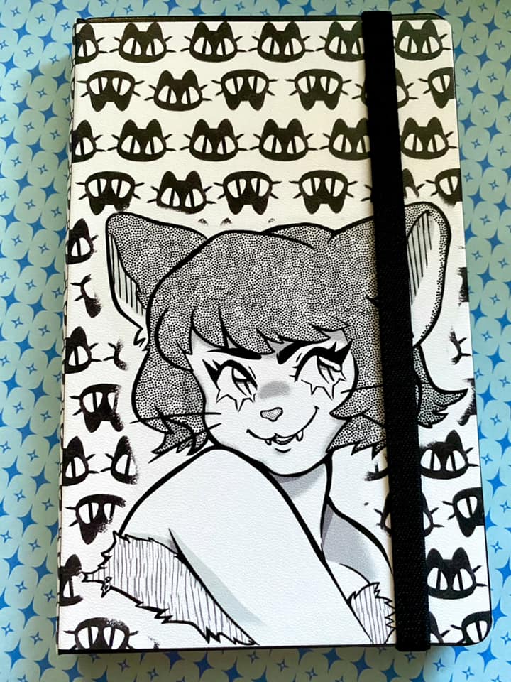 cat girl bullet journal