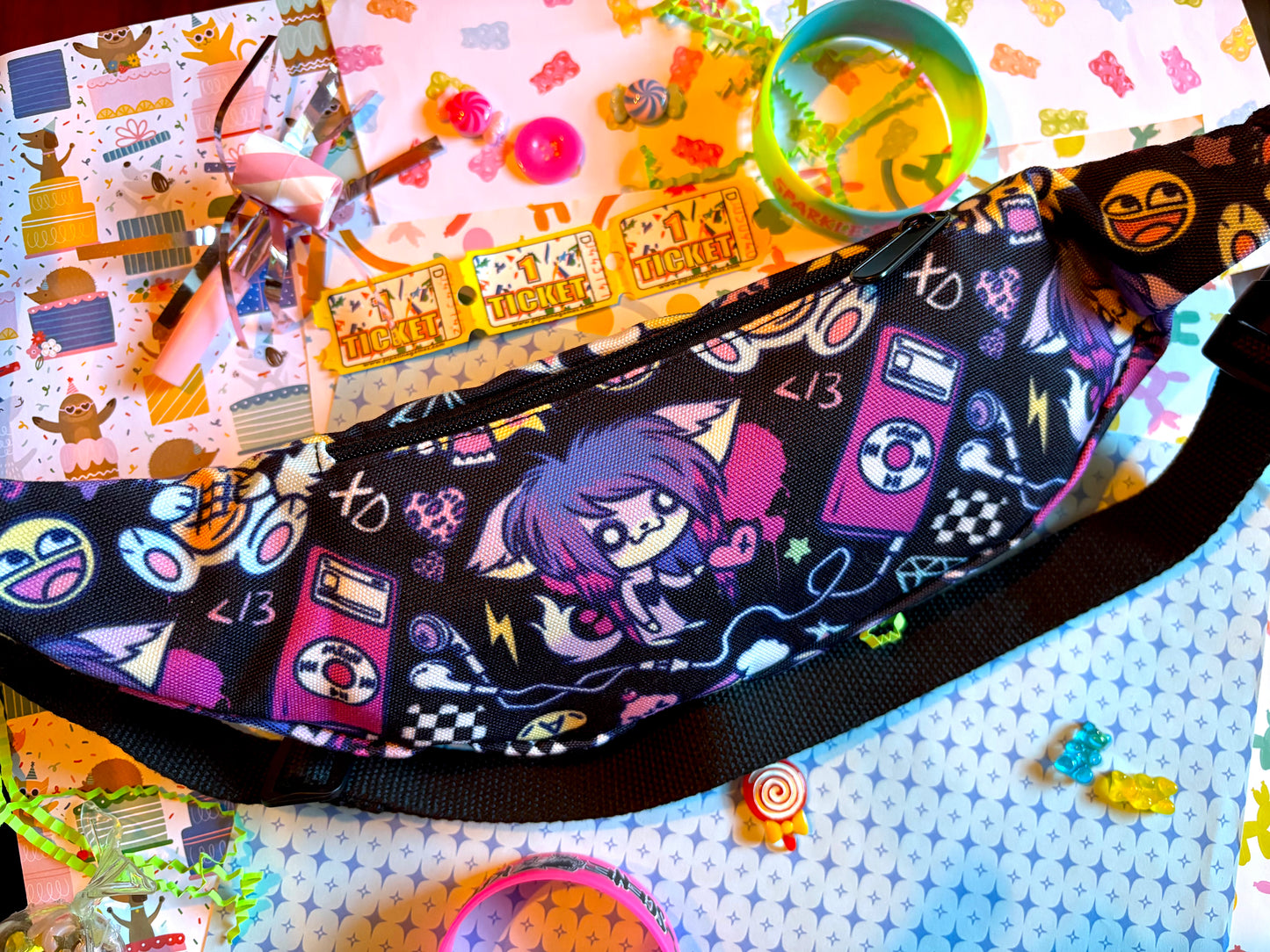 scene kid fanny pack