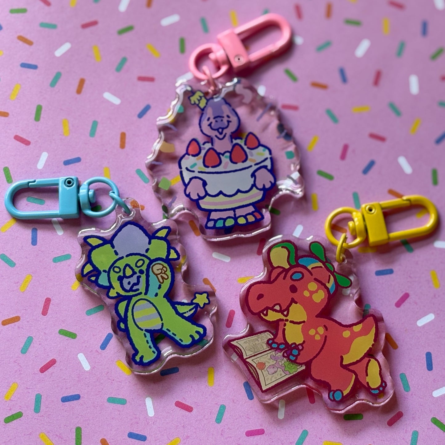 cade the styracosaurus keychain