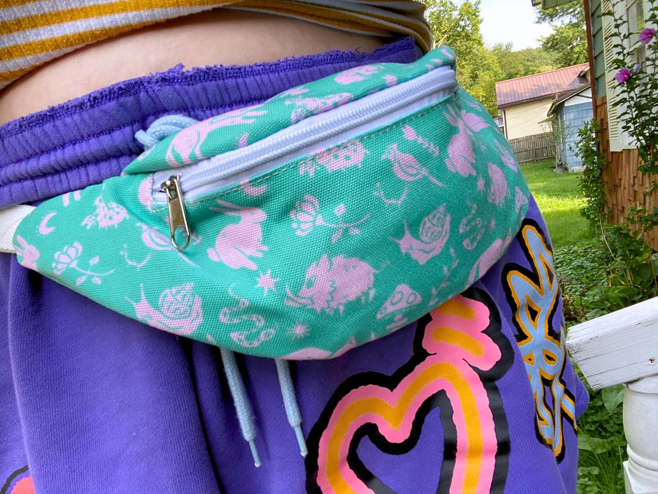 woodland critters fanny pack