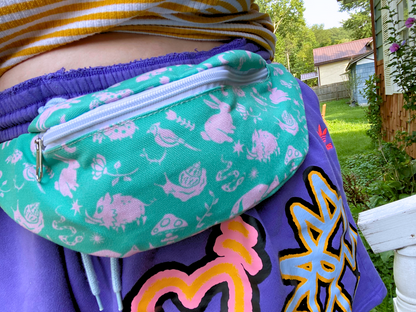 woodland critters fanny pack