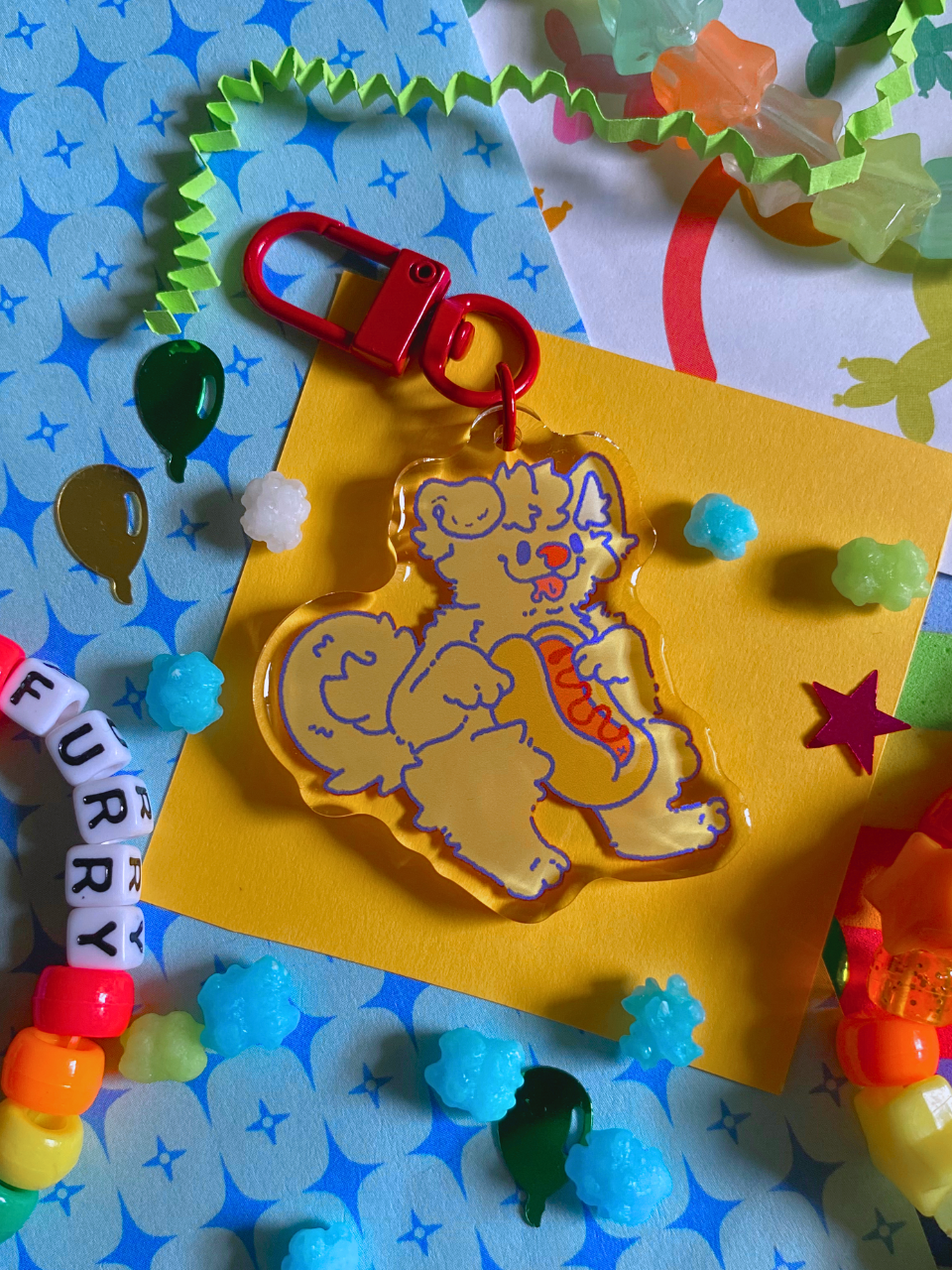 hot dawg keychain